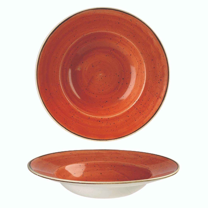 STONECAST SPICED ORANGE PRATO ABA LARGA ø28CM - CHURCHILL - 5034414393637