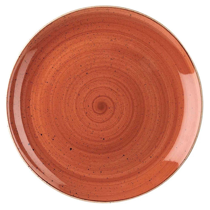 STONECAST SPICED ORANGE COUPE PLATE ø32.4CM - CHURCHILL - 5034414386899
