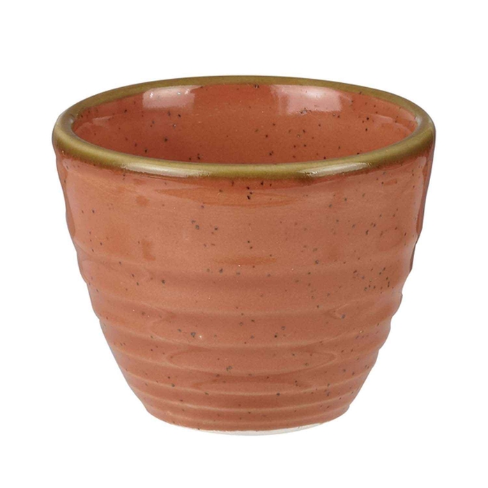 STONECAST SPICED ORANGE RIPPLE DIPPER POT 5.7CL - CHURCHILL - 5034414407082