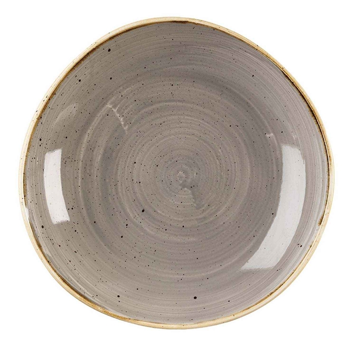 STONECAST PEPPERCORN GREY ROUND BOWL 25.3CM - CHURCHILL - 5034414400731