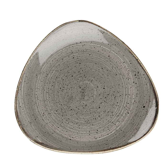 STONECAST PEPPERCORN GREY PRATO TRIANGULO 22.9CM - CHURCHILL - 5034414383058