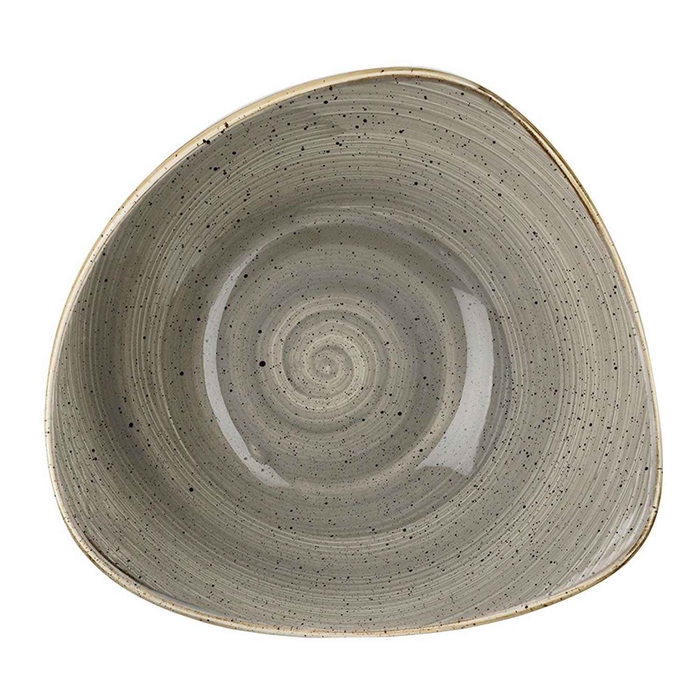 STONECAST PEPPERCORN GREY TAÇA TRIANGULO 18.5CM - CHURCHILL - 5034414383188