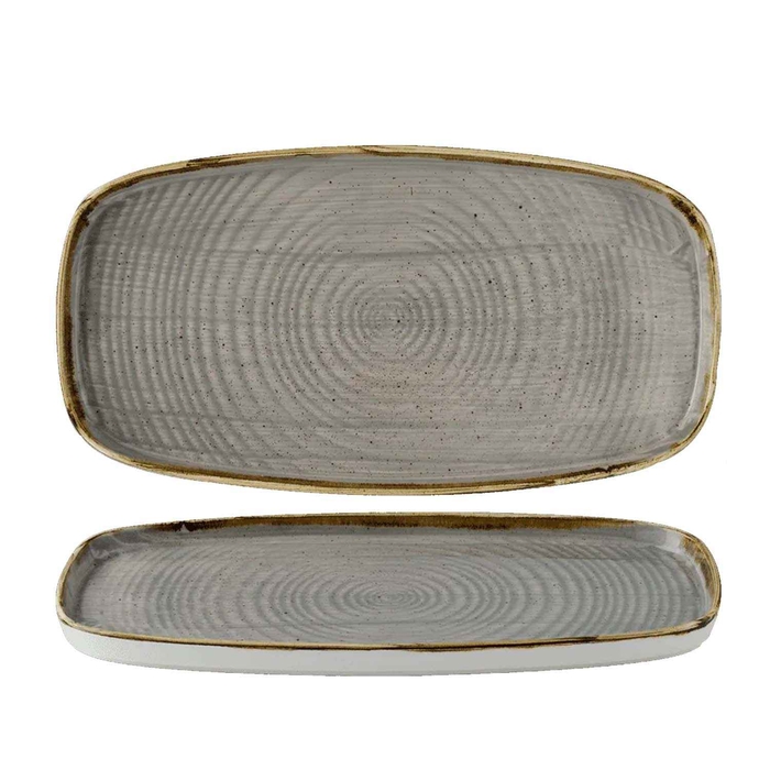 TRAVESSA OBLONG 30X15.4CM STONECAST CINZ SPGSWO291 - CHURCHILL - 5034414462869