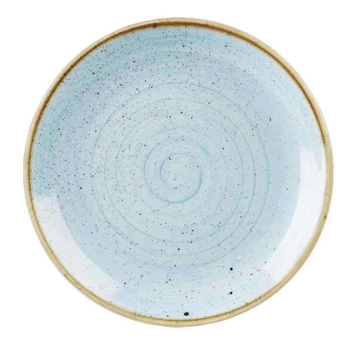 STONECAST DUCK EGG BLUE COUPE PLATE ø28.8CM - CHURCHILL - 5034414372311