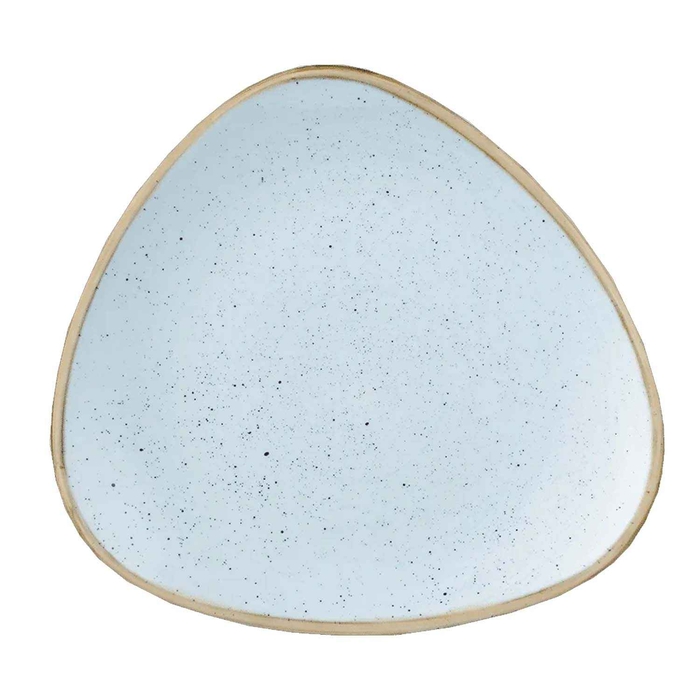 STONECAST DUCK EGG BLUE PRATO TRIANGULO 26.5CM - CHURCHILL - 5034414372267