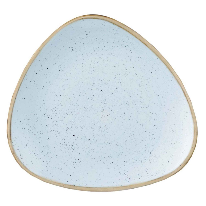 STONECAST DUCK EGG BLUE PRATO TRIANGULO 22.9CM - CHURCHILL - 5034414372250