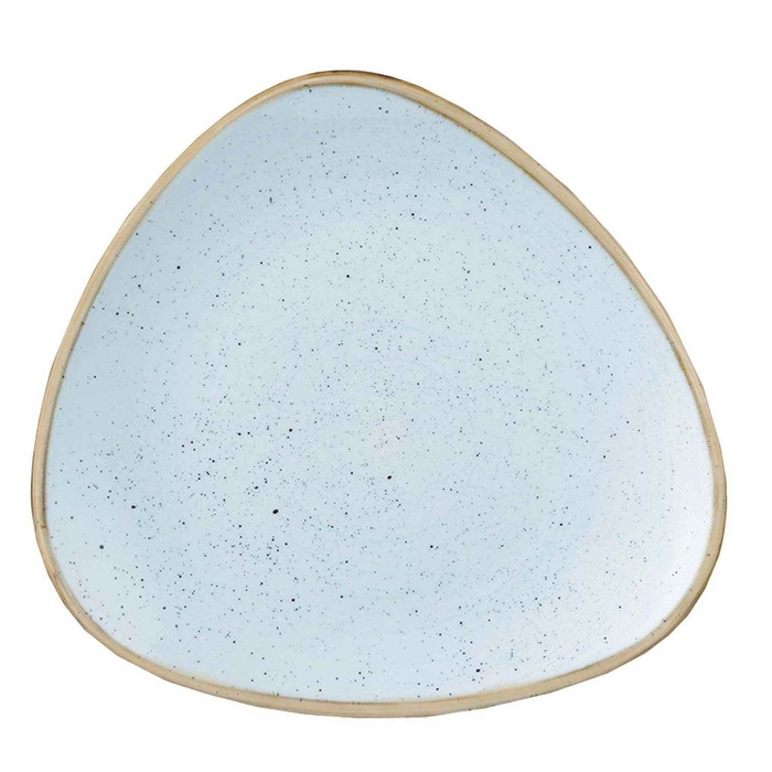 STONECAST DUCK EGG BLUE PRATO TRIANGULO 19.2CM - CHURCHILL - 5034414372243