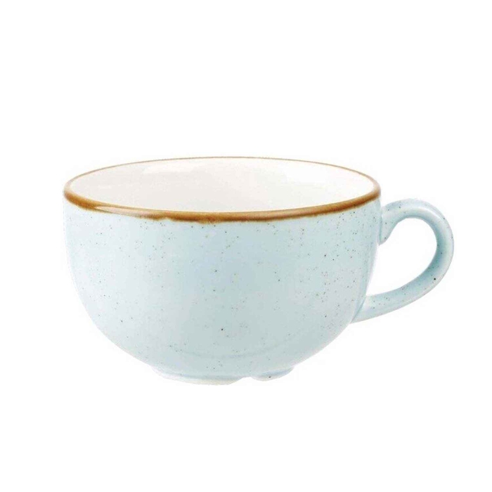 STONECAST DUCK EGG BLUE CHAVENA CAPPUCCINO 34CL - CHURCHILL - 5034414372380