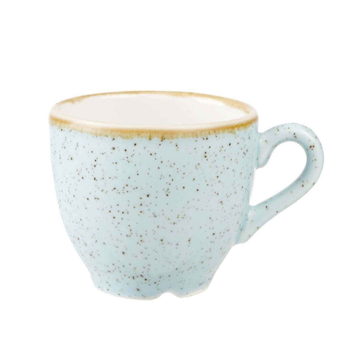 STONECAST DUCK EGG BLUE COFFEE CUP 10CL - CHURCHILL - 5034414372359