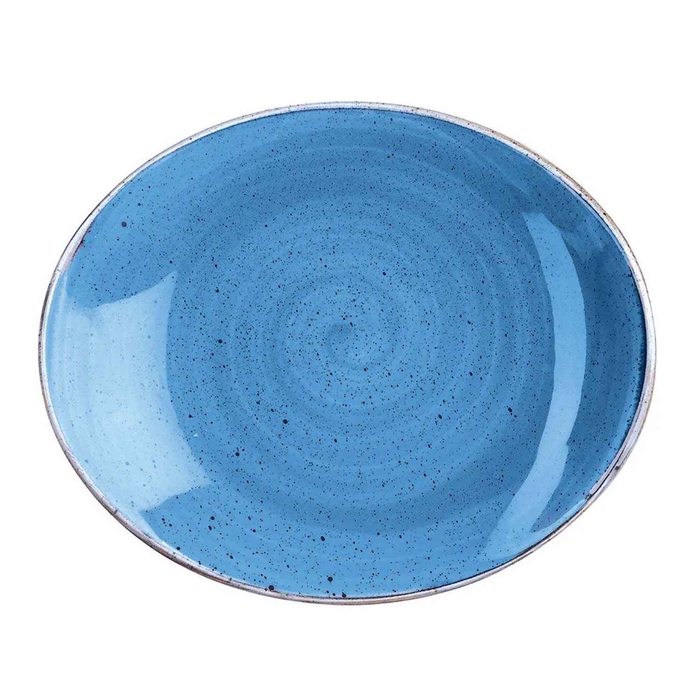 STONECAST CORNBLUE PRATO OVAL 19.2CM SCFSOP71 - CHURCHILL - 5034414388411