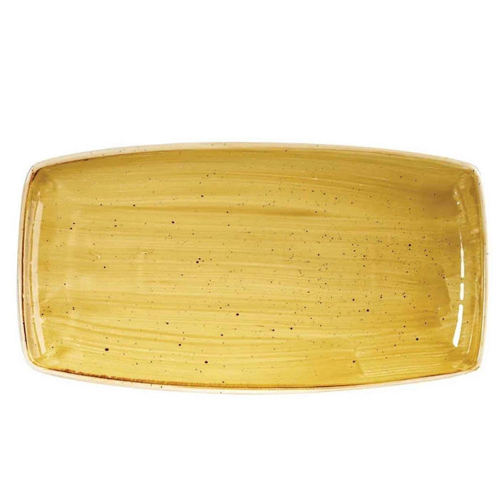 TRAVESSA OBLONG 35X18.5CM STONE MOSTARDA SMSSOP141 - CHURCHILL - 5034414393545