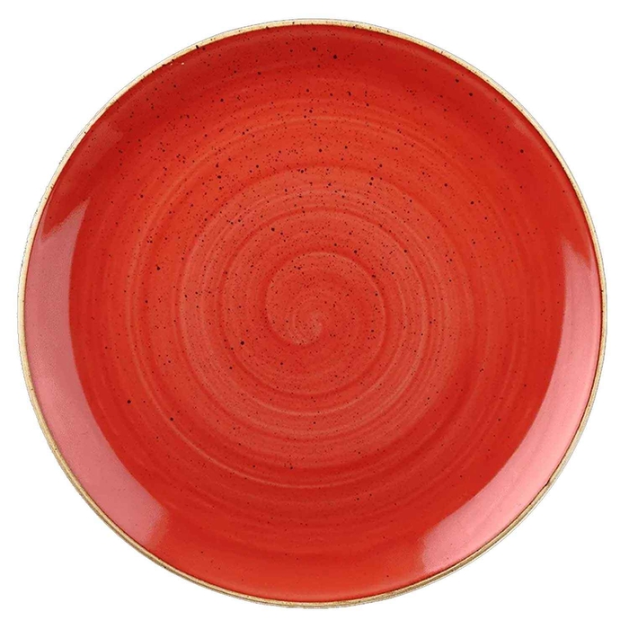 STONECAST BERRY RED COUPE PLATE ø21.7CM - CHURCHILL - 5034414396232