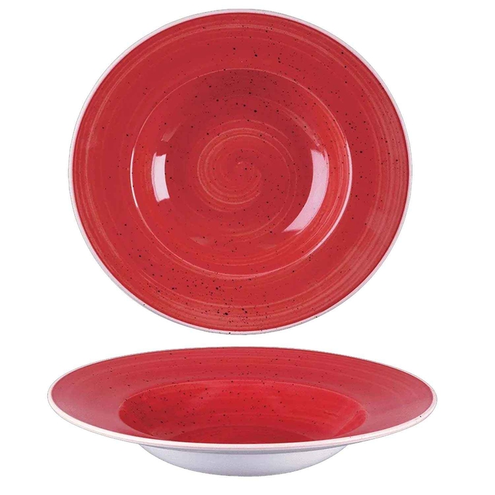 PRATO RED FUNDO 28CM STONECAST CEREJA SBRSVWBL1 - CHURCHILL - 5034414400816