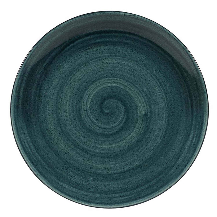 STONECAST PATINA RUSTIC TEAL PLATE ø28.8CM - CHURCHILL - 5034414433104