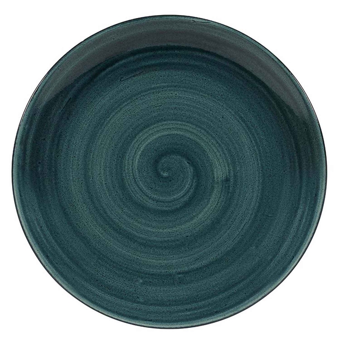 STONECAST PATINA RUSTIC TEAL PLATE ø26CM - CHURCHILL - 5034414433098