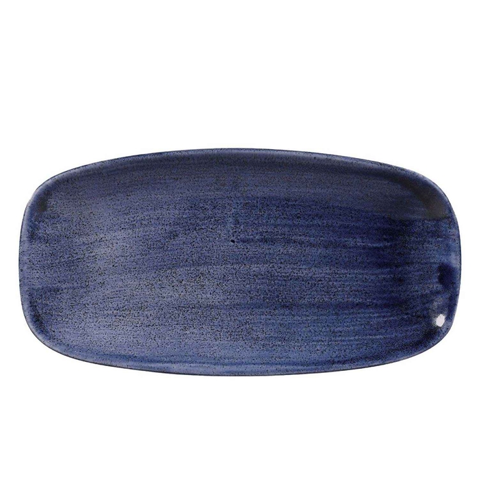 STONECAST PATINA COBALT BLUE TRAY 29.8X15.3CM - CHURCHILL - 5034414437928