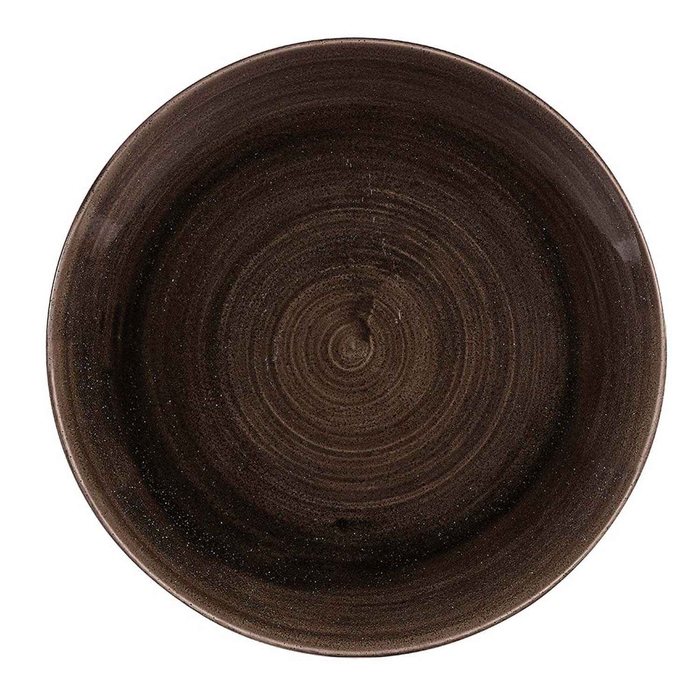 STONECAST PATINA IRON BLACK ROUND PLATE ø28.8CM - CHURCHILL - 5034414411423