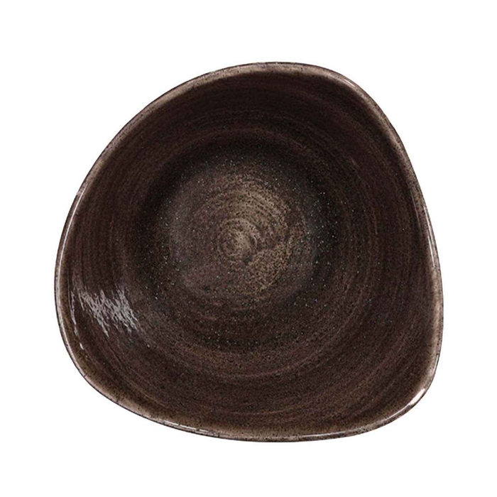 STONECAST PATINA IRON BLACK TAÇA TRIANGULO 15.3CM  - CHURCHILL - 5034414411362