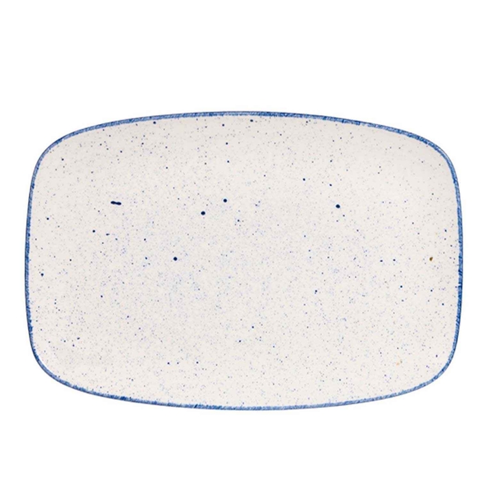STONECAST HINTS INDIGO BLUE TRAY 35.5X24.5CM - CHURCHILL - 5034414417067