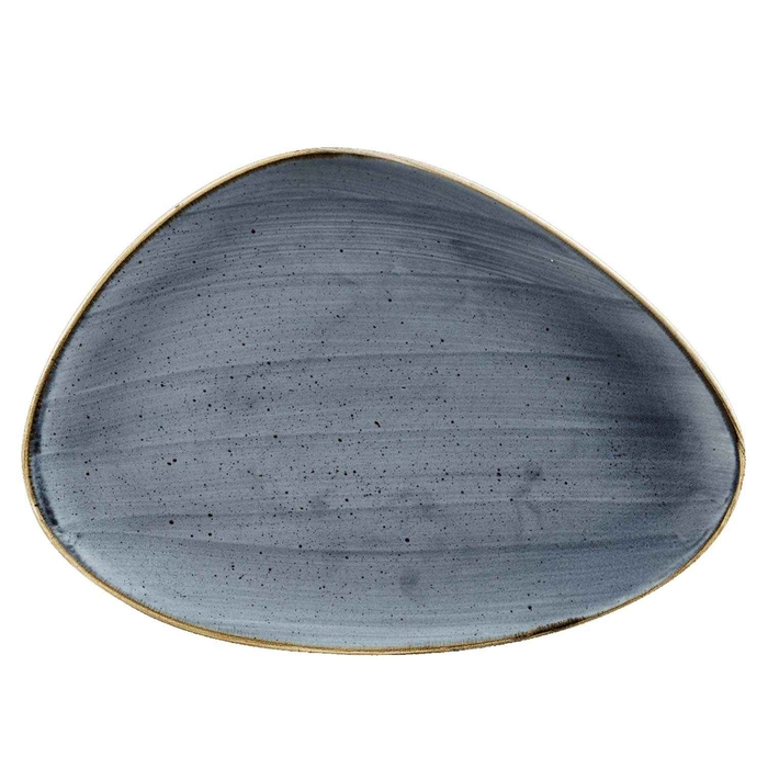 STONECAST BLUEBERRY TRIANGLE PLATE 36.5X25CM - CHURCHILL - 5034414438208