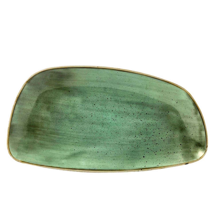 TRAVESSA 30X15.5CM STONECAST GREEN SSGSGE301 (C12) - CHURCHILL - 5034414444117