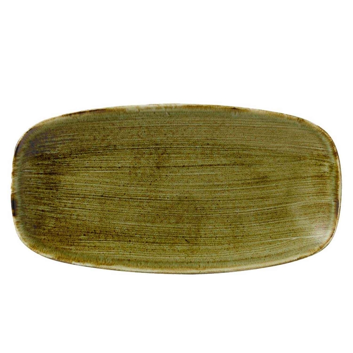 STONECAST PLUME OLIVE TRAY 29.8X15.3CM - CHURCHILL - 5034414446906
