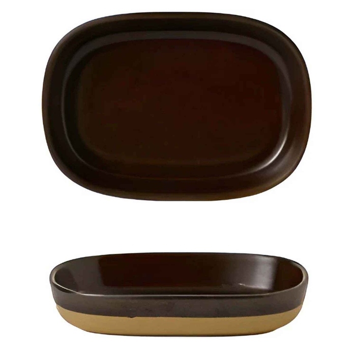 EMERGE CINNAMON BROWN TRAVESSA 17.3X11X3.3CM - CHURCHILL - 5034414456349