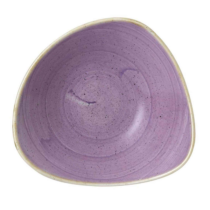 STONECAST LAVENDER TRIANGLE BOWL 15.3CM  - CHURCHILL - 5034414457797