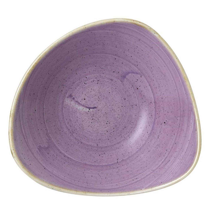 STONECAST LAVENDER TRIANGLE BOWL 23.5CM - CHURCHILL - 5034414457780