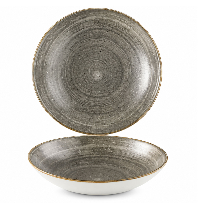 TAÇA 24.8CM STONECAST RAW BLACK SRBLEVB91 - CHURCHILL - 5034414458916