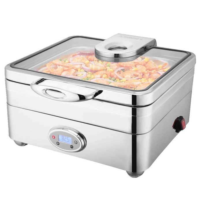 CHAFING DISH BURANO ELECTRIC GN 2/3 9LT - PALMA & PALMA - 6972239651732