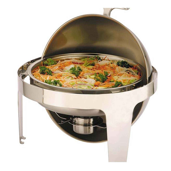 CHAFING DISH REDONDO W/ROLL TOP - PALMA & PALMA - 4891342362811