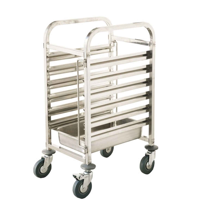 CARRO INOX 6 CONTAINERS GN1/1 65MM - PALMA & PALMA - 0370016136