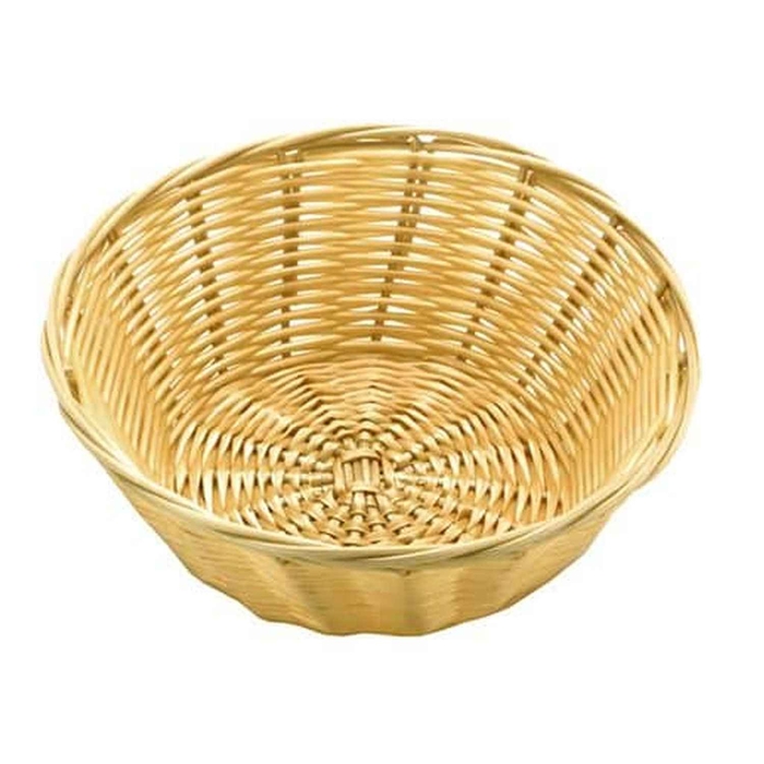 NATURAL ROUND POLI-RATTAN BREAD BASKET ø18X7CM - PALMA & PALMA - 4891342230264