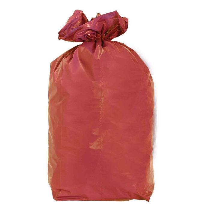 SACO VERMELHO PEBD 900X1300X80 C/10KG - 0580010141