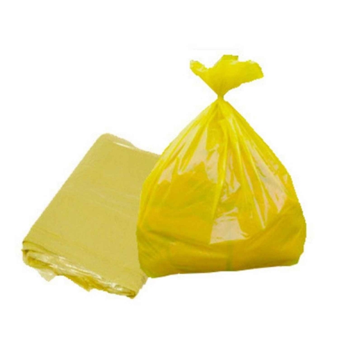 SACO AMARELO PEBD 600X1000X80 C/FOLES 15CM C/10KG - 0580010524
