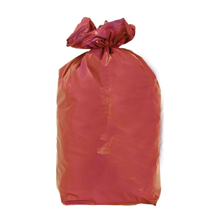 SACO PEBD 600X1000X80 VERMELHO C/FOLES 15CM C/10KG - 0580010526
