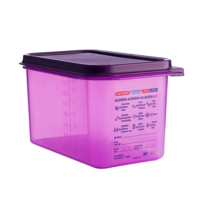 CAIXA HERM ANTIALERG C/T 1/4 265X162XH150MM 4.3L 61392 - ARAVEN - 8411777613928