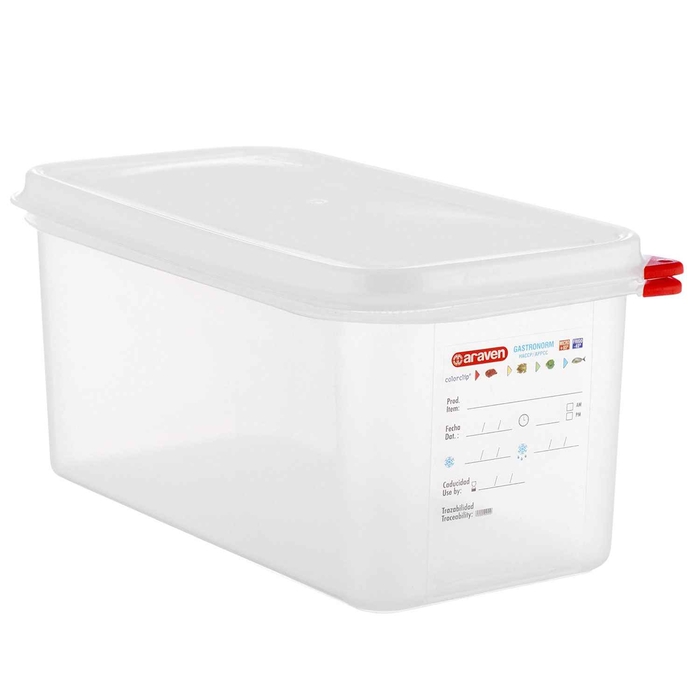 CAIXA HERMETICA GN 1/3 325X175X150MM 6L - ARAVEN - 18411777030319