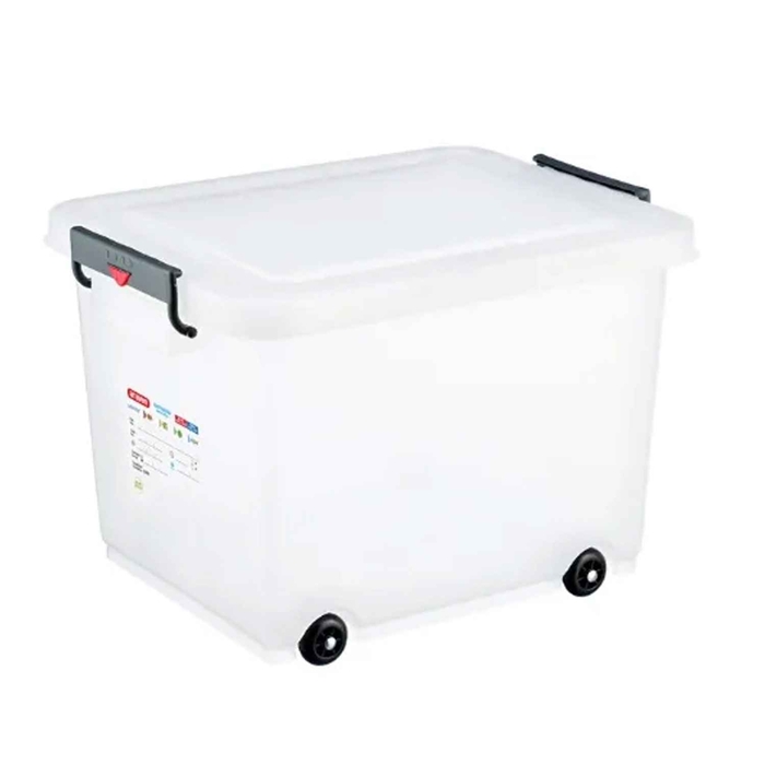 CAIXA FOOD-BAC 60LT 530X396X379MM C/RODAS 1183 - ARAVEN - 18411777011837