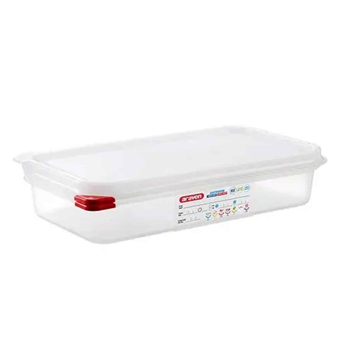 CAIXA HERMETICA GN 1/3 325x176x65MM 2.5L - ARAVEN - 18411777030296