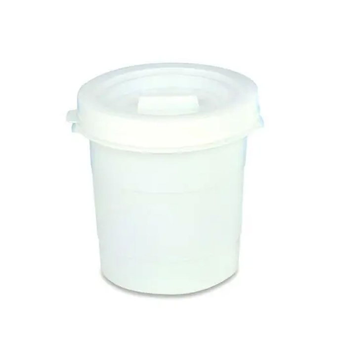 BALDE REDONDO BRANCO 30L C/TAMPA 446 - ARAVEN - 8411777004467