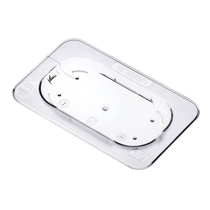 TAMPA POLICARBONATO GN 1/9 TRANSPARENTE 94013 - ARAVEN - 8411777940130
