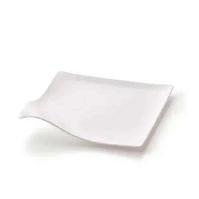 WAVE PRATO DEGUSTAÇAO BRANCO 8X8CM PACK 25UN - ARAVEN - 8411777017627