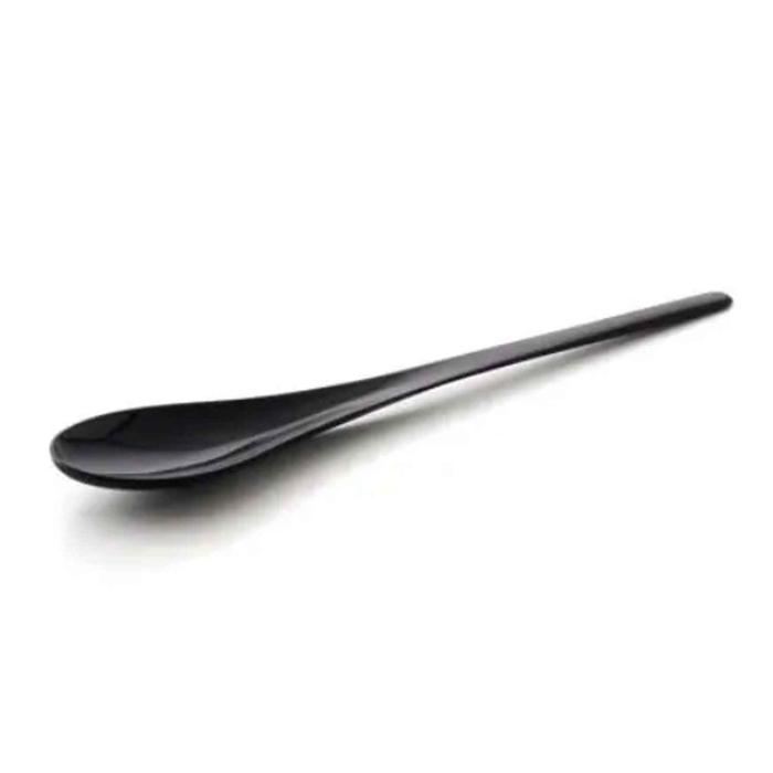 COLHER DEGUSTAÇAO PRETA 98MM PACK 250UN - ARAVEN - 8411777417397