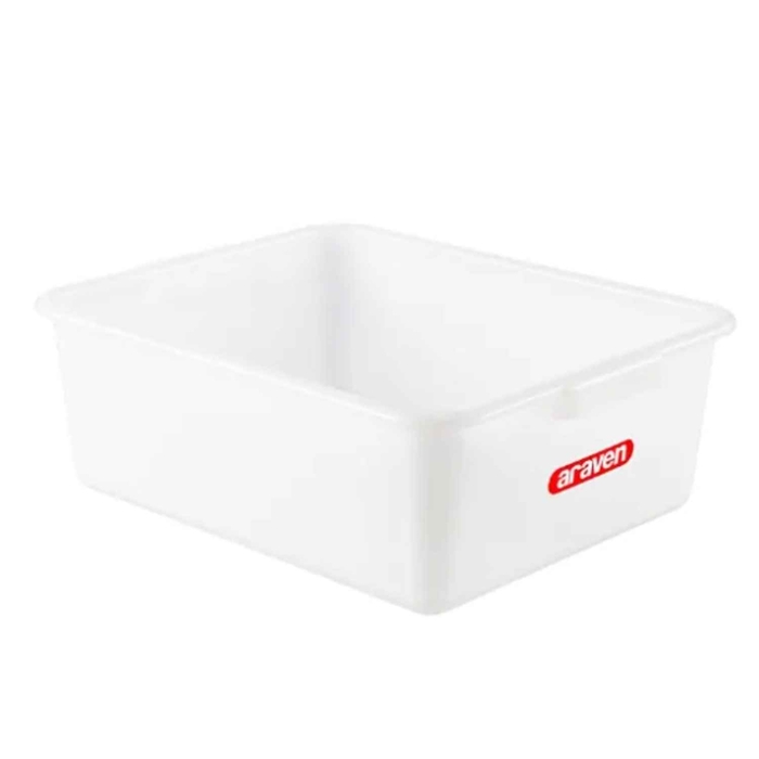 WHITE PLASTIC TRAY 44X35X160MM - ARAVEN - 8411777011342