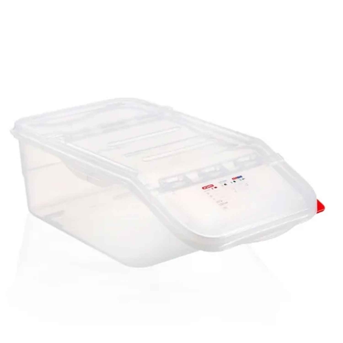 CONTENTOR COM TAMPA REBATIVEL 22LT 56X34X20CM 144 - ARAVEN - 1841177709144