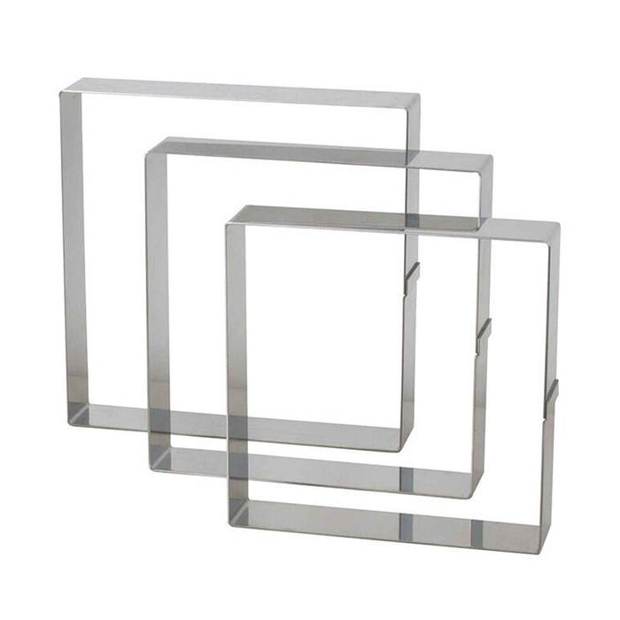 ARO QUADRADO INOX 33X33XH3.5CM - MATFER - 3334493711103