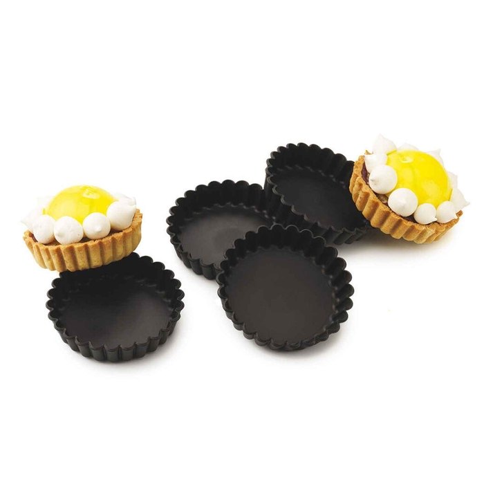 MOLDE TARTE CANELADA EXOGLASS Ø90MM PACK 12UN - MATFER - 3334493456578