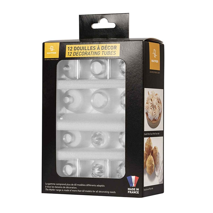 SET 12 PASTRY TUBES - MATFER - 3334491660045